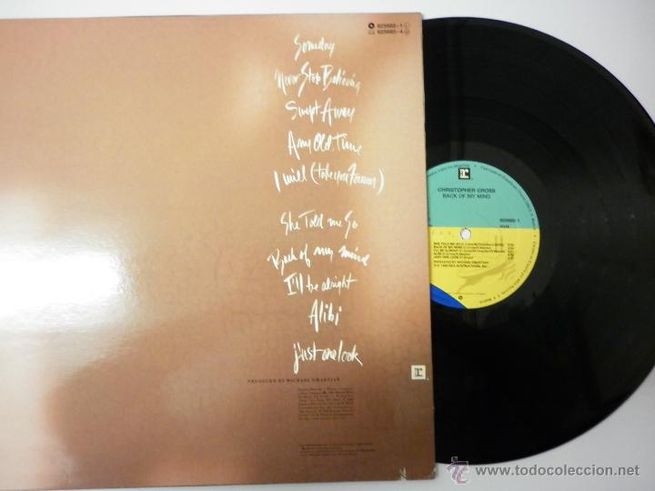 Discos de vinilo: CHRISTOPHER CROSS- BACK OF MY MIND - LP - Foto 2