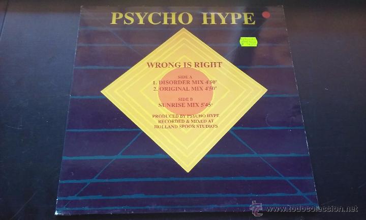 Discos de vinilo: Psycho Hype - Wrong Is Right - 1991 - Foto 1