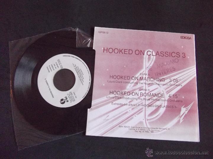 Discos de vinilo: LOUIS CLARK-DISCO SINGLE-SG2-HOOKED ON CLASSICS 3-1983 - Foto 2