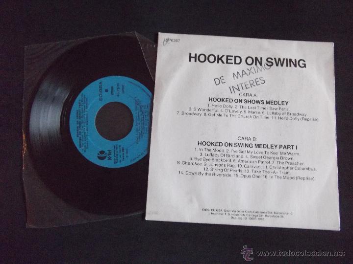 Discos de vinilo: HOOKED ON SWING-DISCO SINGLE-SG2-HOOKED ON SHOWS MEDLEY-1982 - Foto 2