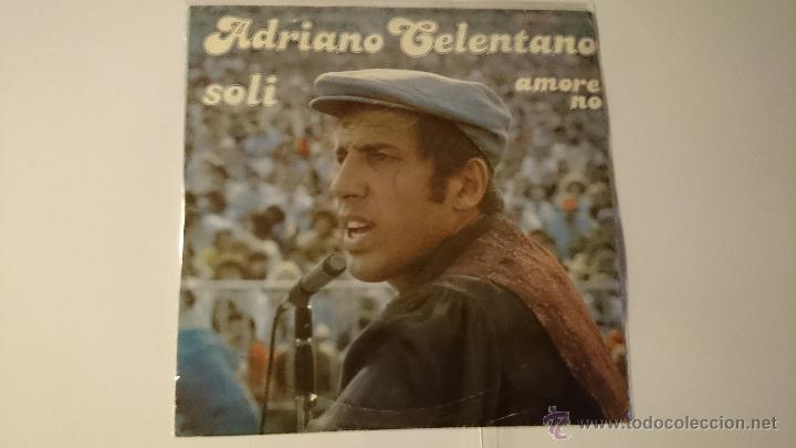 Discos de vinilo: ADRIANO CELENTANO - SOLI / AMORE NO (1979) - Foto 1