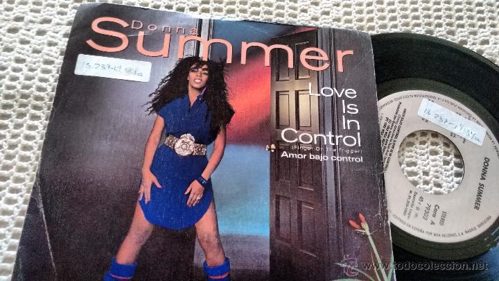 Discos de vinilo: Single ( vinilo) de DONNA SUMMER a&ntilde;os 80 - Foto 1