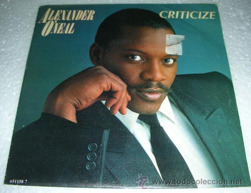 Discos de vinilo: ALEXANDER ONEAL - CRITICIZE - SINGLE 1987 - Foto 1