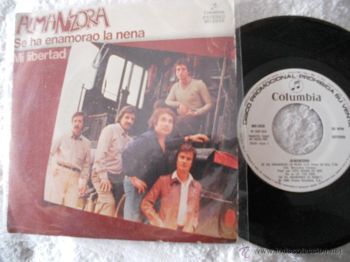 Disques de vinyle: ALMANZORA-SINGLE SE HA ENAMORAO LA NENA-PROMO-1981-BUEN ESTADO
