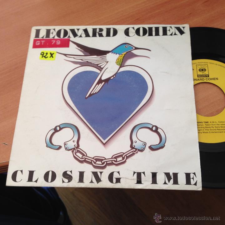 Discos de vinilo: LEONARD COHEN (CLOSING TIME) SINGLE ESPA&Ntilde;A 1992 (EPI19) - Foto 1