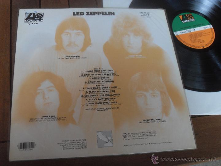 Discos de vinilo: LED ZEPPELIN LP. LED ZEPPELIN I MADE IN GERMANY. - Foto 2
