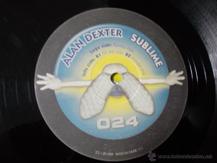 Discos de vinilo: ALAN DEXTER SUBLIME MAXI 12 - Foto 3