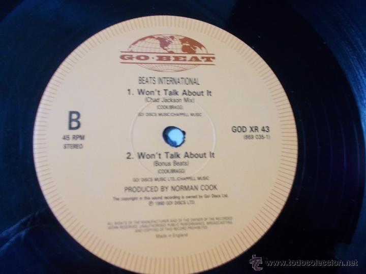 Discos de vinilo: WON&acute;T TALK ABOUT IT MAXI 12 - Foto 2