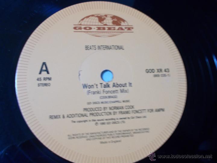 Discos de vinilo: WON&acute;T TALK ABOUT IT MAXI 12 - Foto 3
