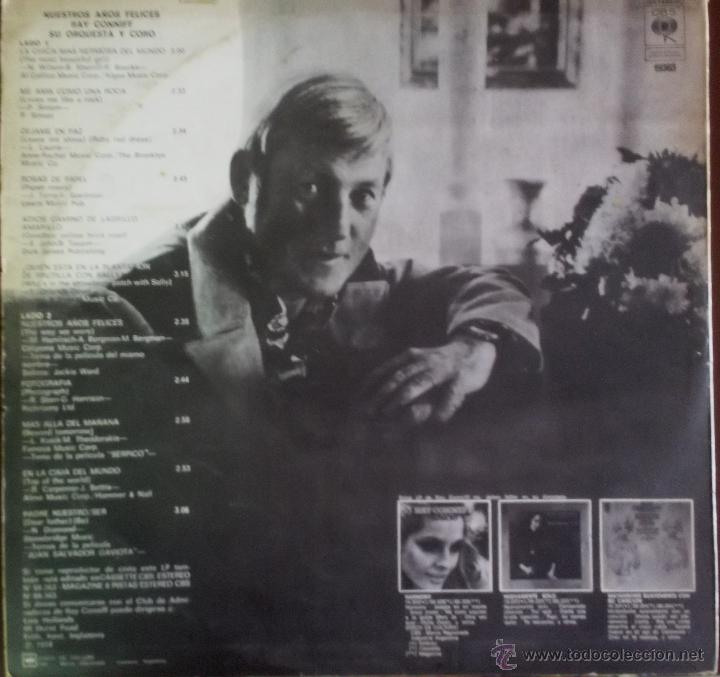 Discos de vinilo: LP argentino de Ray Conniff y su coro a&ntilde;o 1974 - Foto 2