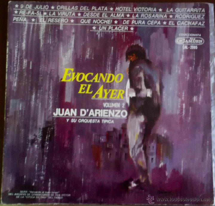 Vinyl records: LP compilatorio de Juan D&acute;Arienzo y su Orquesta T&iacute;pica a&ntilde;o 1964 edici&oacute;n argentina