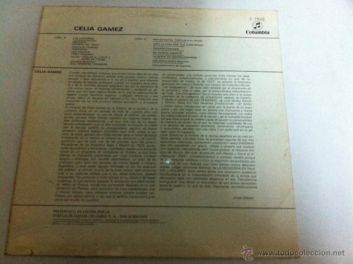 Discos de vinilo: celia gamez -las leandras - Foto 2