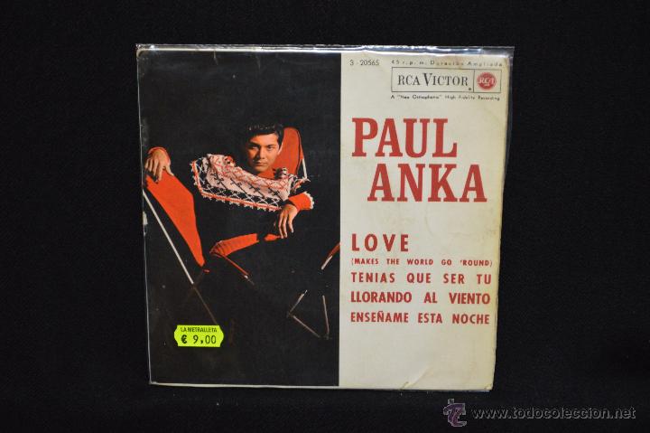 Discos de vinilo: PAUL ANKA - LOVE +3 - EP - Foto 1