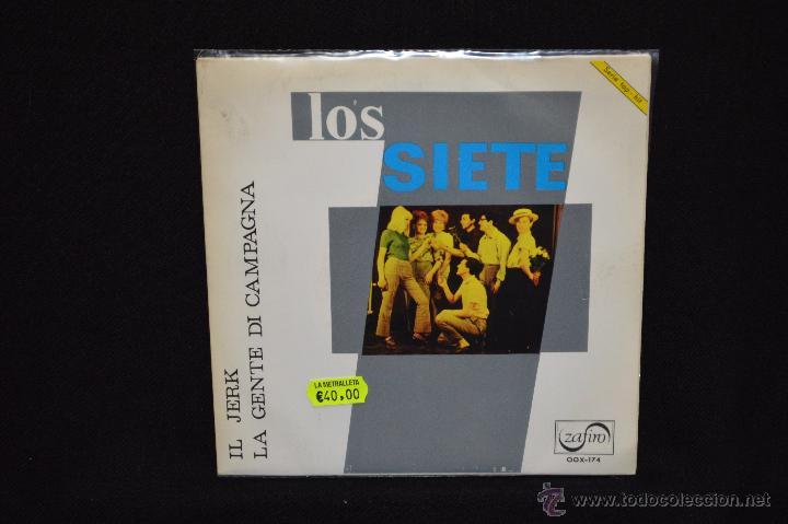 Disques de vinyle: LOS SIETE - IL JERK / LA GENTE DI CAMPAGNA - SINGLE