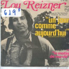 Discos de vinilo: LOU REIZNER / ON DAYS LIKE THESE / IN THE MORNING OF MY LIFE (SINGLE 1970). Lote 53318608