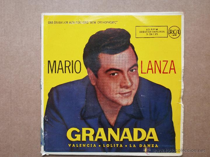 Discos de vinilo: MARIO LANZA - GRANADA .EP RCA DE 1958 - Foto 1