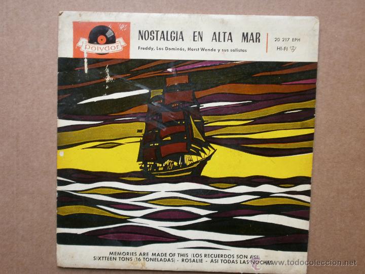 Disques de vinyle: FREDDY LOS DOMINOS HORST WENDE Y SUS SOLISTAS - NOSTALGIA EN ALTA MAR - EP
