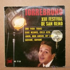Dischi in vinile: TORREBRUNO - UNO PARA TODOS HISPAVOX, 1963 XIII FESTIVAL DE SAN REMO.