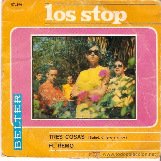 Discos de vinilo: SINGLE LOS STOP - TRES COSAS- EL REMO - Foto 1