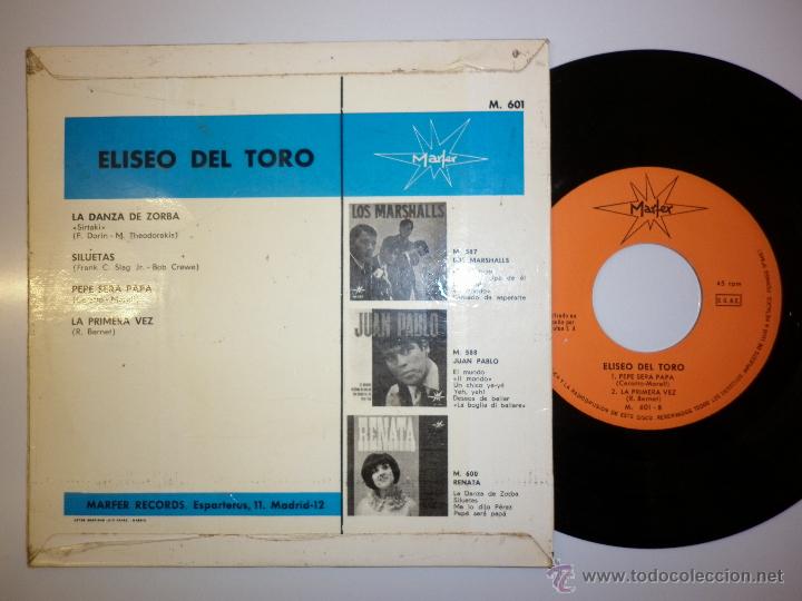 Discos de vinilo: ELISEO DEL TORO - 1965 EP - Foto 2