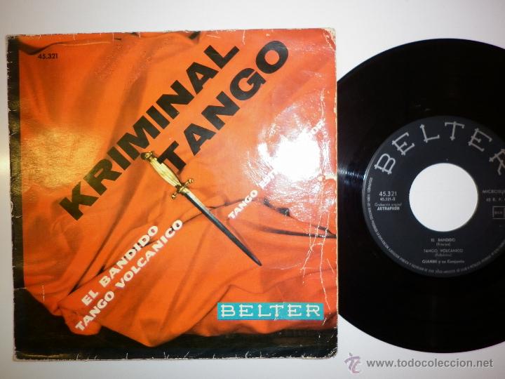 Discos de vinilo: GIANNI Y SU CONJUNTO - KRIMINAL TANGO - EP - Foto 1