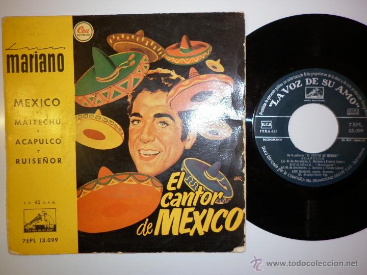 Discos de vinilo: LUIS MARIANO - EL CANTOR DE MEXICO - EP - Foto 1