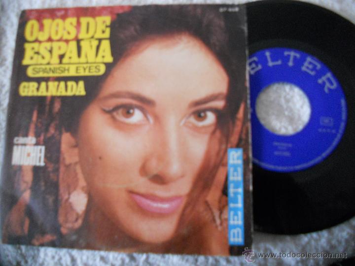 Discos de vinilo: MICHEL-SINGLE OJOS DE ESPA&Ntilde;A-1969 - Foto 1