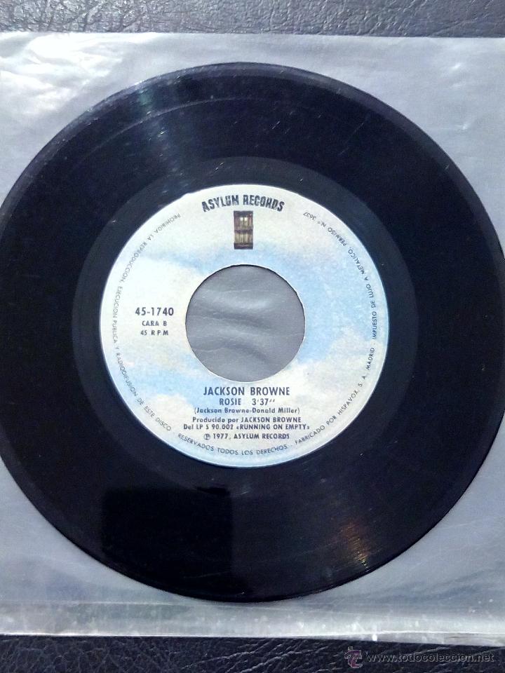 Discos de vinilo: SINGLE JACKSON BROWNE - STAY - ROSIE - HISPAVOX 1978. - Foto 4