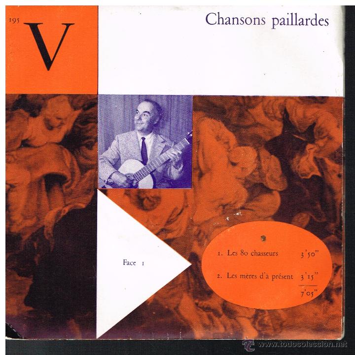 Discos de vinilo: Chansons paillardes - Doble Ep - Portada doble - Foto 1