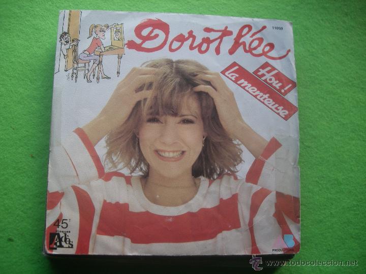 Discos de vinilo: DOROTHEE CHANTE. LA VALISE. HOU LA MENTEUSE SINGLE 1982 - Foto 1