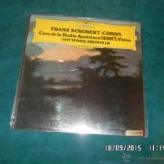Discos de vinilo: SCHUBERT: COROS. CORO DE LA RADIO AUSTRIACA ( ORF ) GOTTFRIED PFREINFALK. D. G. 1977. Lote 341900348