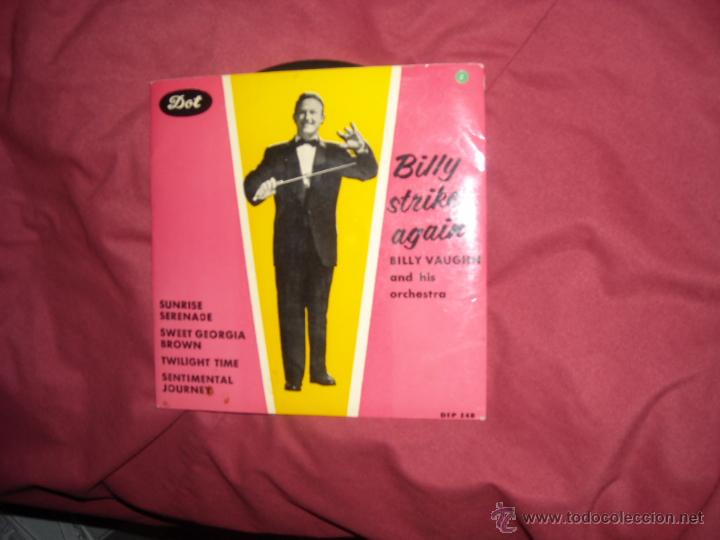 Discos de vinilo: BILLY VAUGHN EP BILLY STRIKES AGAIN DOT 1958 SWEDEN - Foto 1
