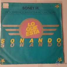 Discos de vinilo: BONEY M. - HOORAY! HOORAY! IT'S A HOLI-HOLIDAY / RIBBONS OF BLUE (PROMO 1979)