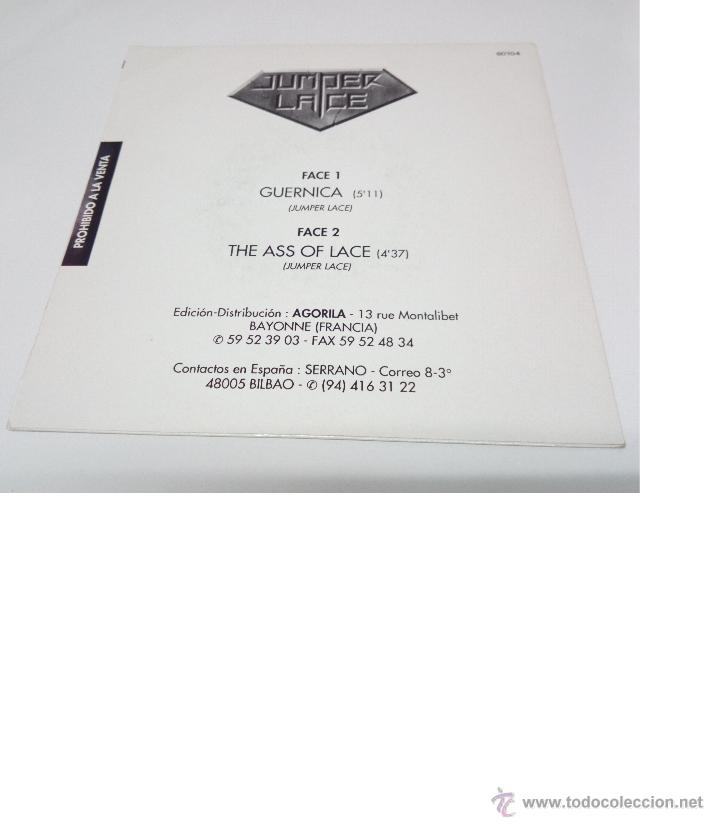 Discos de vinilo: JUMPER LACE - GUERNICA - Single - Foto 2