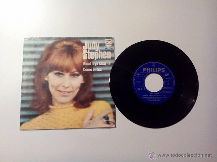 Discos de vinilo: JUDY STEPHEN * GOOD-BYE CHARLIE * SINGLE PHILIPS 1968 - Foto 1