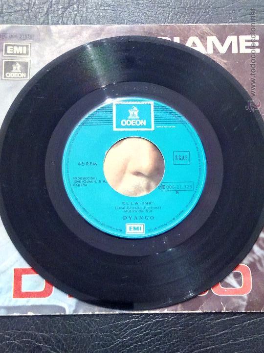 Discos de vinilo: SINGLE DYANGO - ODIAME - ELLA - ODEON 1977. - Foto 4