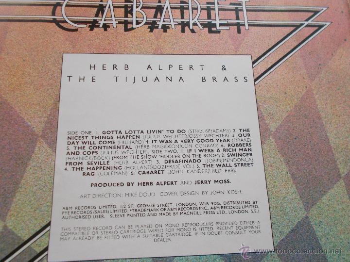 Discos de vinilo: HERB ALPERT. & THE TIJUANA BRASS - Foto 3