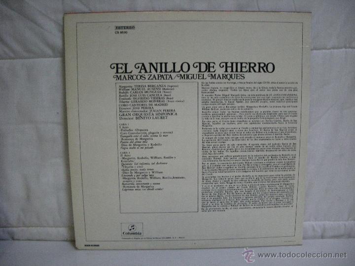 Discos de vinilo: EL ANILLO DE HIERRO *** VINILO LP GRAN ORQUESTA SINF&Oacute;NICA *** - Foto 2
