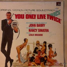 Disques de vinyle: JOHN BARRY -YOU ONLY LIVE TWICE- LP SUNSET UK SLS 50365. Lote 53566514
