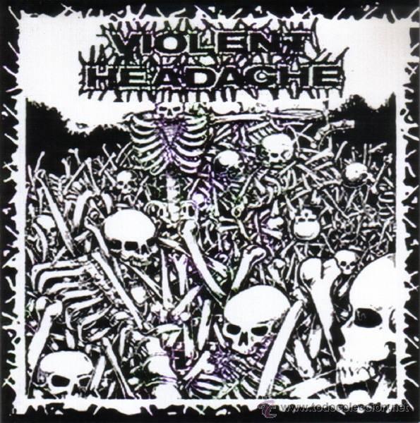Discos de vinilo: VIOLENT HEADACHE - SPLIT COMPARTIDO CON THE CYCLOPS 7 MORADO - Foto 1
