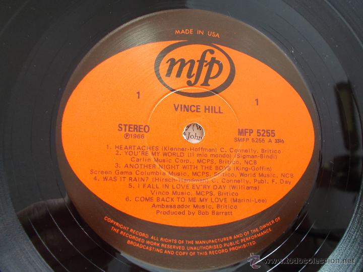 Discos de vinilo: VINCE HILL. - Foto 2