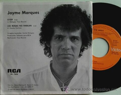 Discos de vinilo: JAYME MARQUES -SG- STOP SPAIN 70S RARE UNIQUE - Foto 2