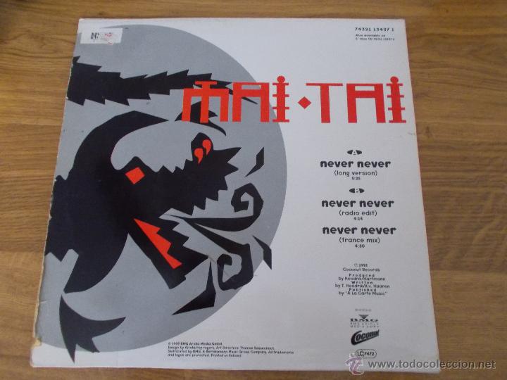 Discos de vinilo: MAI TAI. NEVER,NEVER EDICION HOLANDESA - Foto 2