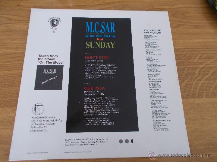 Discos de vinilo: M.C.SAR & THE REAL  McCOY.   MAXI 12 - Foto 4