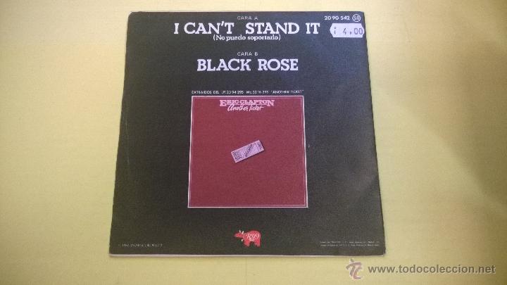 Discos de vinilo: Eric Clapton.I can&acute;t stand it.SINGLE.ESPA&Ntilde;A 1981.RSO. - Foto 2