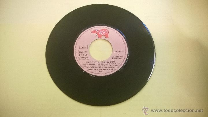 Discos de vinilo: Eric Clapton.I can&acute;t stand it.SINGLE.ESPA&Ntilde;A 1981.RSO. - Foto 3