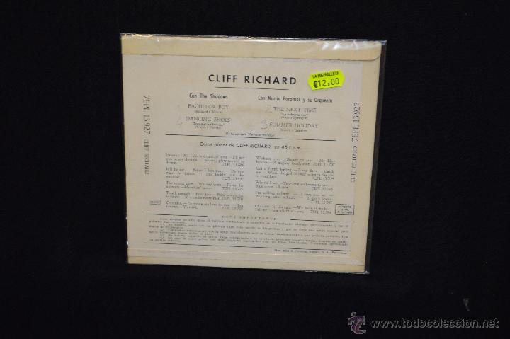 Discos de vinilo: CLIFF RICHARD - BACHELOR BOY +3 - EP - Foto 2