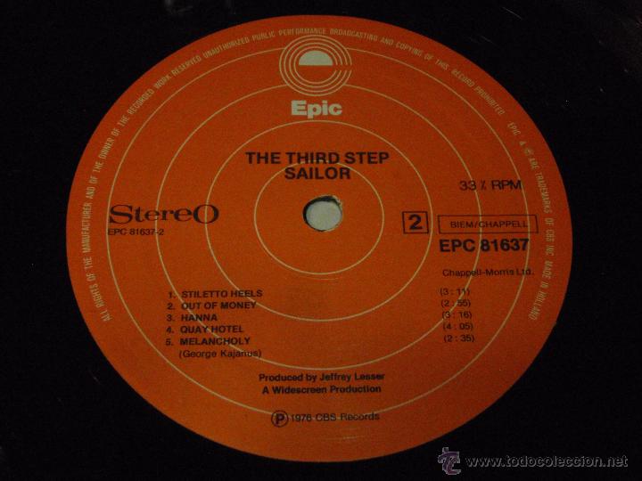 Discos de vinilo: SAILOR  ( THE THIRD STEP )   1976 - HOLANDA   LP33   EPIC - Foto 6