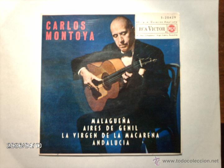 Discos de vinilo: carlos montoya  -  malague&ntilde;a  +  3 - Foto 1