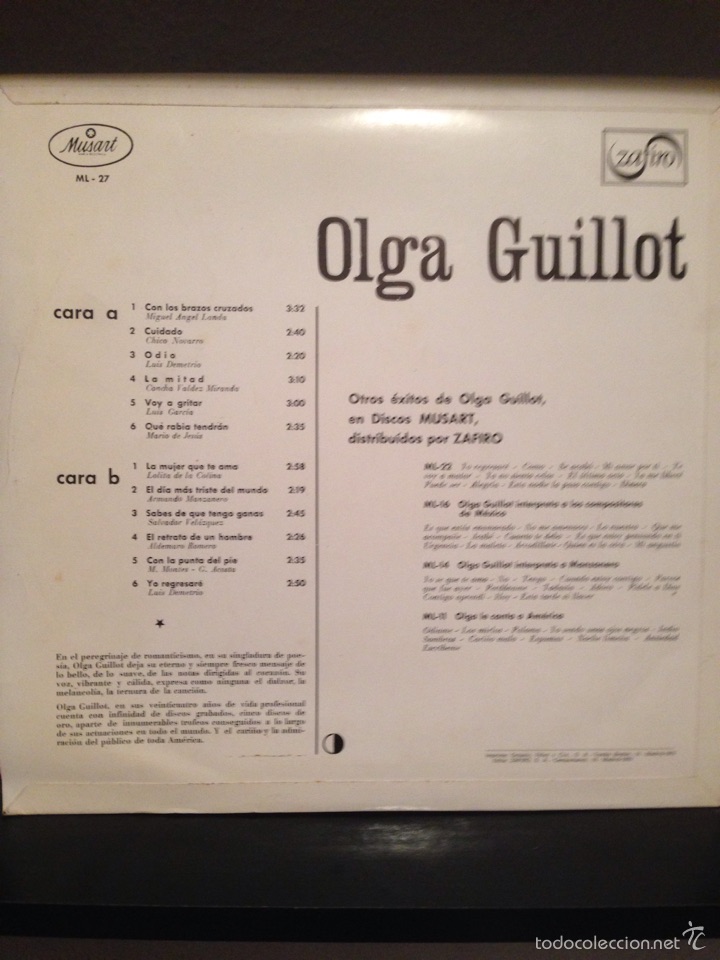 Discos de vinilo: Disco Lp Olga guillot - Foto 2